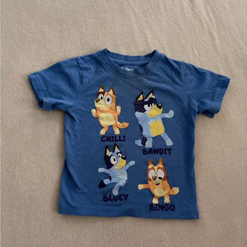 Bluey Kids Blue Character Tee